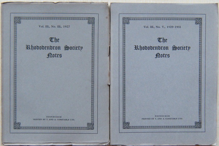 Image for Rhododendron Society Notes Volume III Numbers 3 and 5