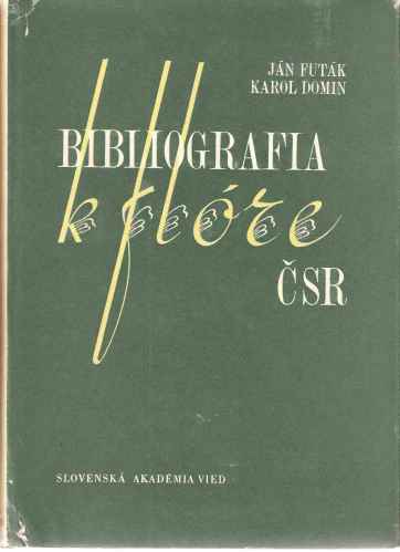 Image for Bibliography of the Flora of Czechoslovakia