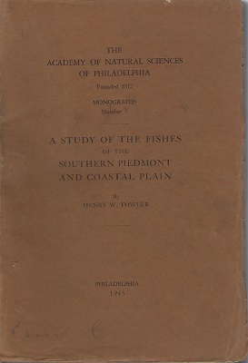 Image for A Study of the Fishes of the Southern Piedmont Coastal Plain