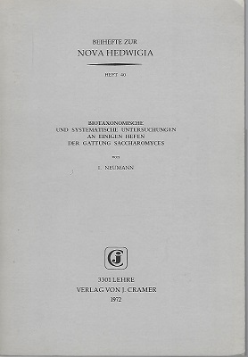 Image for Biotaxonomische Und Systematische Untersuchungen an Einigen Hefen Der Gattung Saccharomyces