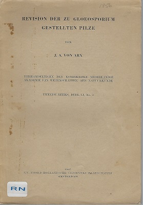 Image for Revision Der Zu Gloeosporium Gestellten Pilze