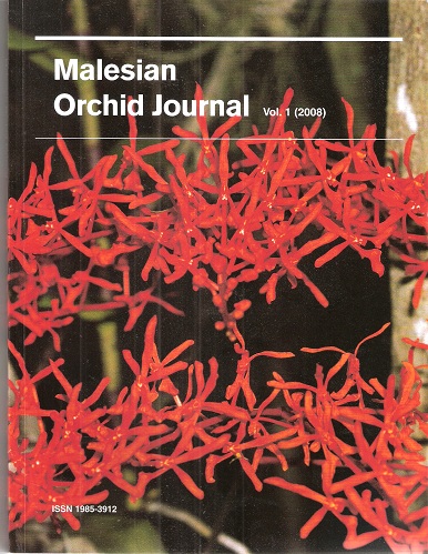 Image for Malesian Orchid Journal - a Bi-Annual Journal of Orchid Systematics, Morphology and Natural History. Volume 1.