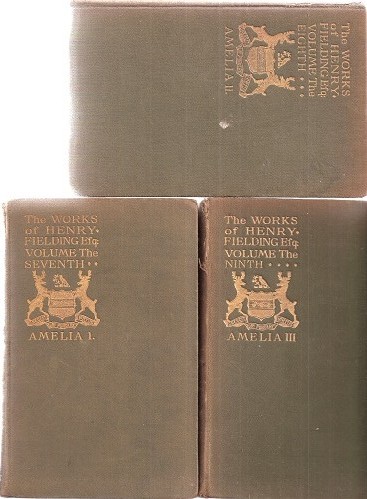 Image for Amelia (three volume edition, being Vols 7, 8 & 9 of The Works of Henry Fielding)
