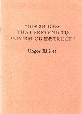 Image for "Discourses That Pretend to Inform or Instruct" - rhetoric, empiricism and religion
