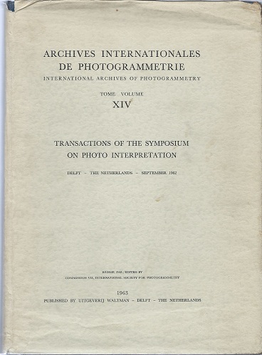 Image for Transactions of the Symposium on Photo Interpretation, Delft, 1962