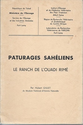Image for Paturages Sahéliens. Le Ranch de l'Ouadi Rimé