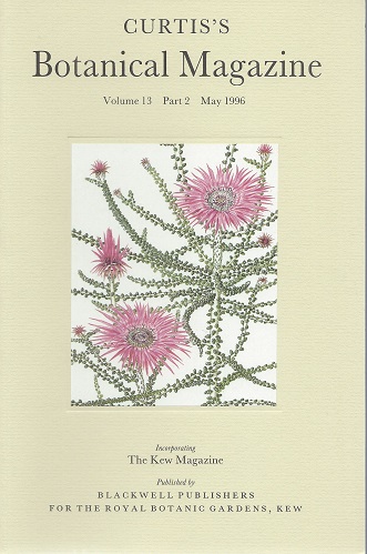 Image for Curtis's Botanical Magazine Volume 13 Part 2 (incorporating The Kew Magazine) - includes the Rara National Park, Nepal and The Baobabs of Madagscar