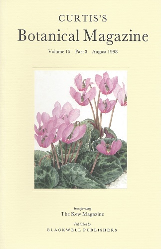 Image for Curtis's Botanical Magazine Volume 15 part 3 (incorporating The Kew Magazine) - includes "Jacquin's Selectarum Stirpium Americanarum Historia : the extravagant second edition and its title pages"