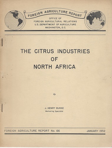 Image for The Citrus Industries of North Africa   [Alan Davidson's copy]