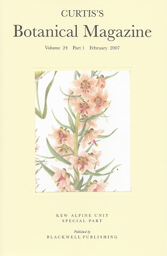 Image for Curtis's Botanical Magazine Volume 24 part 1 - devoted to the Kew Gardens Alpine Department