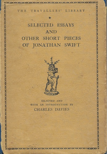 Image for Selected Essays and Short Pieces of Jonathan Swift (Travellers' Library)