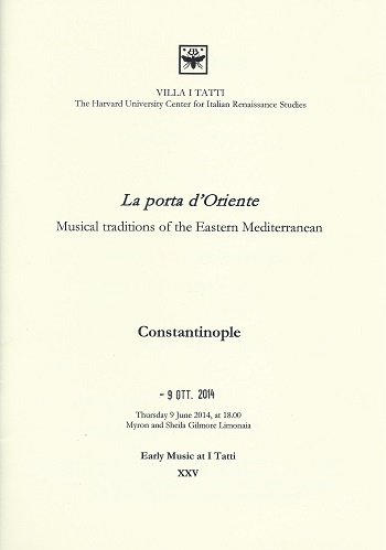 Image for La Porta d'Oriente - musical traditions in the Eastern Mediterranean