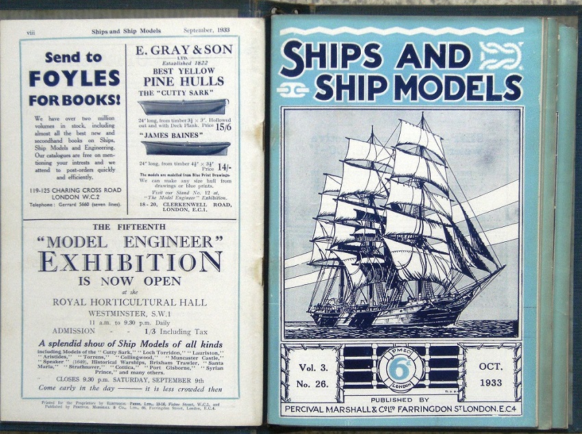 Image for SHIPS AND SHIP MODELS - A magazine for all lovers of ships and the sea. Volumes 1 - 6 (1931 - 1937).