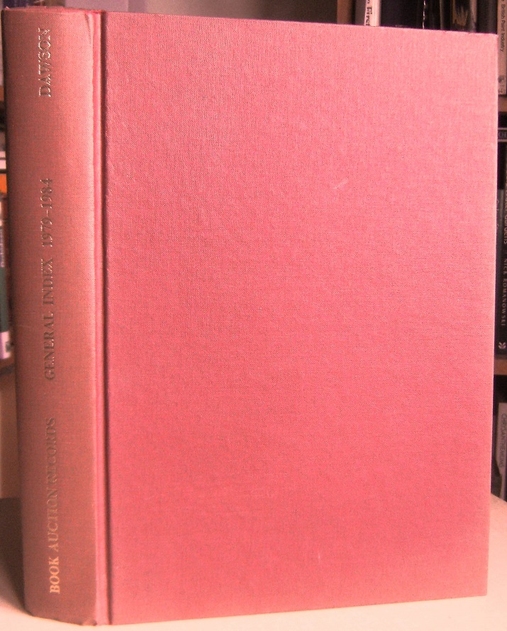 Image for General Index to Book Auction Records for the Years 1979-1984 (Volumes 77 - 81)