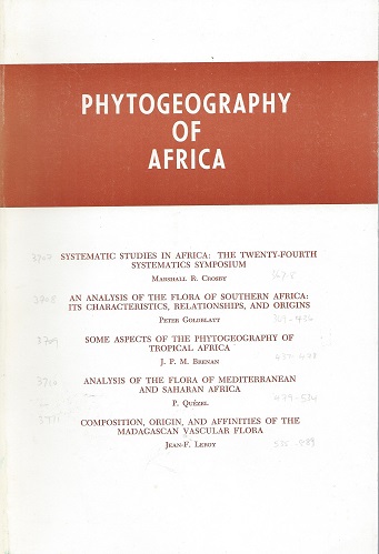 Image for Phytogeography of Africa