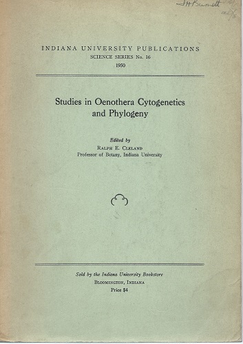 Image for Studies in Oenothera Cytogenetics and Phylogeny  [Sir John Burnett's copy]