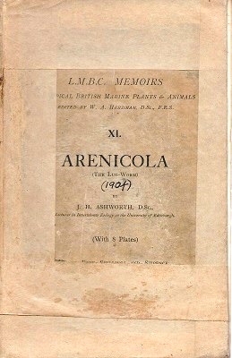 Image for Arenicola - the Lug-Worm (L.M.B.C. Memoirs on Typical British marine Plants and Animals, Number XXII)
