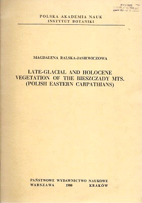 Image for Late-Glacial and Holocene Vegetation of the Bieszczady Mts. (Polish Eastern Carpathians mountains)