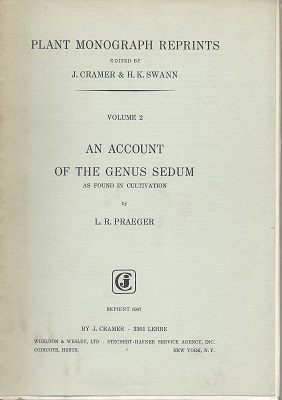 Image for An Account of the Genus Sedum as Found in Cultivation