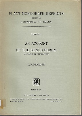 Image for An Account of the Genus Sedum as Found in Cultivation