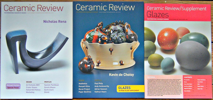 Image for Ceramic Review - The International Magazine of Ceramics  - Issues 188 and  192 (together with the supplement on glazes)