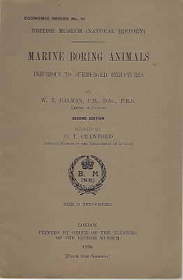 Image for Marine Boring Animals Injurious to Submerged Structures