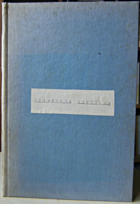 Image for Poisonous Reptiles of the World: A Wartime Handbook