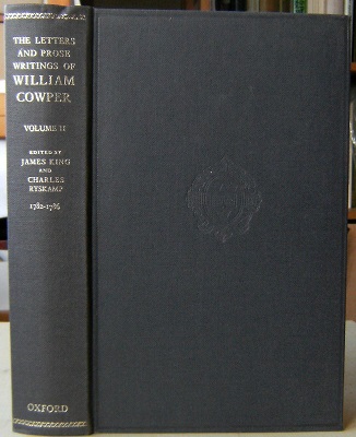 Image for The Letters and Prose Writings of William Cowper.  Volume II - Letters 1782 - 1786