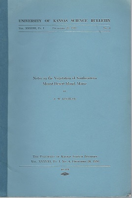 Image for Notes on the Vegetation of Southeastern Mount Desert Island, Maine