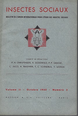 Image for Insectes Sociaux - Volume II number 3
