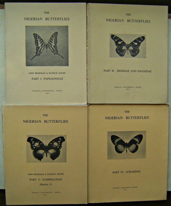 Image for The Nigerian Butterflies. Part 1 : Papilionidae. Part 2: Pieridae and Danaidae. Part 5: Nymphalida, section s.  Part 6: Acraeidae