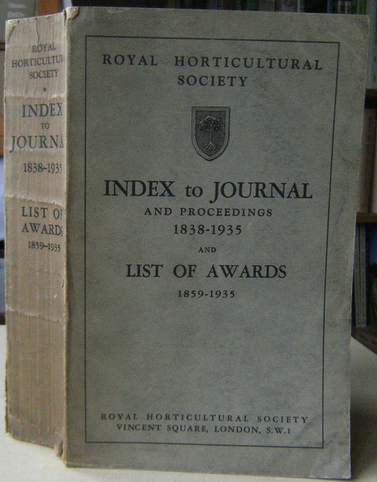Journal of the Royal Horticultural Society Volume LIX part 2
