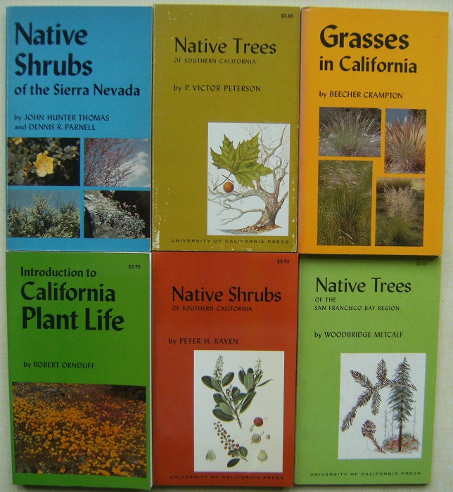 Image for California - a collection of botanical guides : Native Shrubs of Sierra Nevada, Native Trees of Southern California; Grasses in California; Introduction to California Plant Life; Native Shrubs of Southern California; Native Trees of San Francisco Region