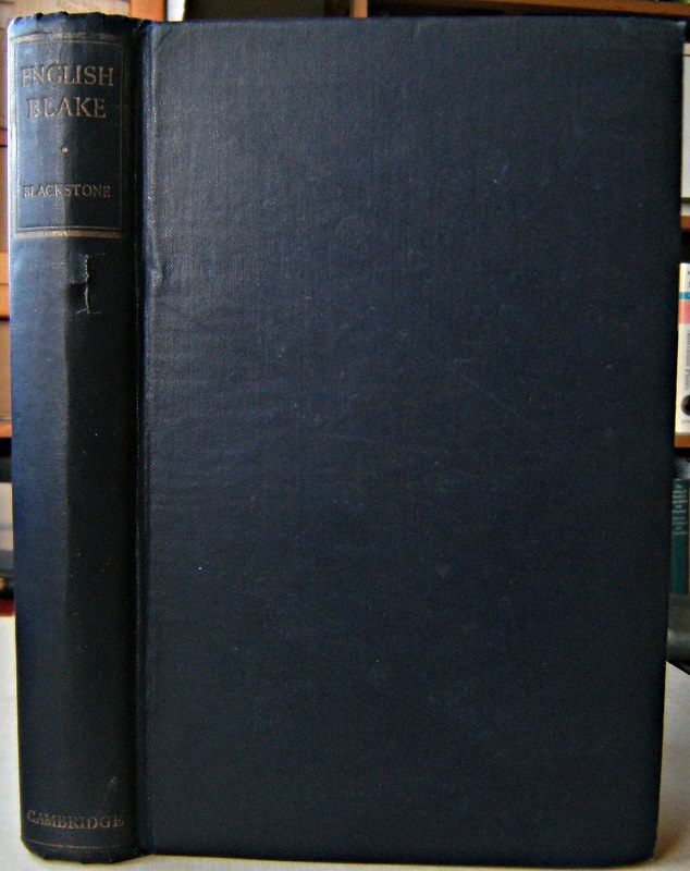 Image for English Blake (Desmond Clarke's copy)