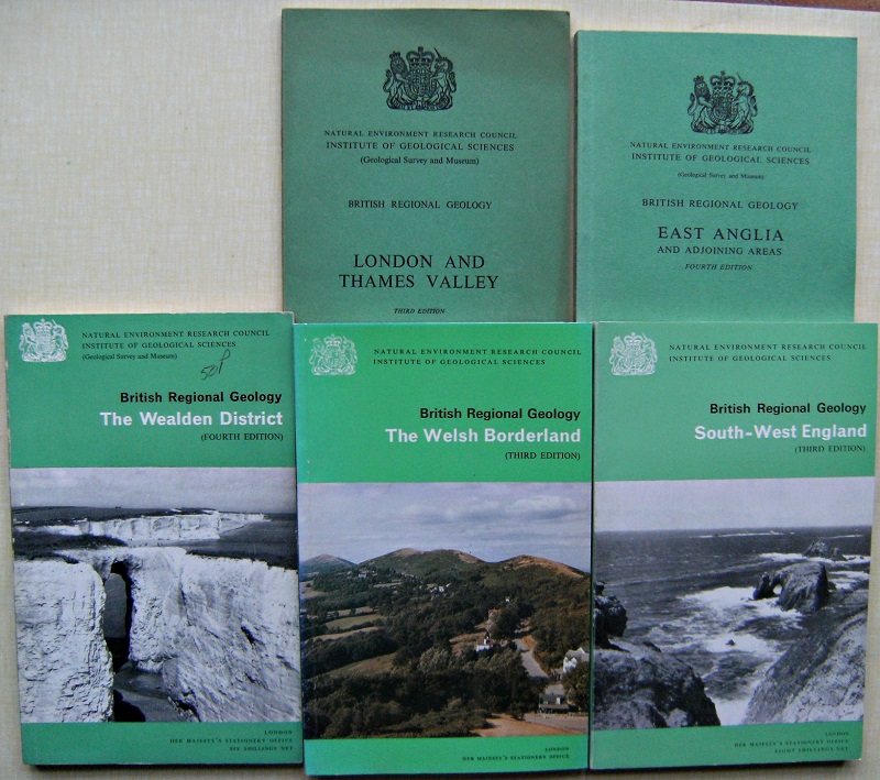 Image for British Regional Geology : East Anglia. London and the Thames Valley. South-West England. The Welsh Borderland. The Wealden District. [Five volumes,  Richard Fitter's copies]