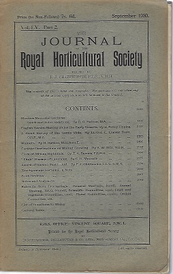 Image for Journal of the Royal Horticultural Society Volume LV part 2