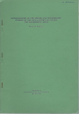 Image for Cytotaxonomy of the Species and Interspecific Hybrids of the Genus Elymus in Canada and Neighbouring Areas