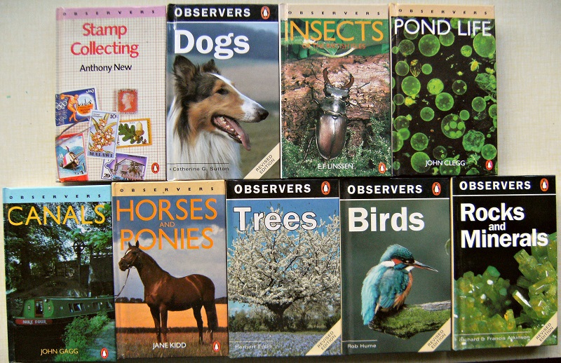 Image for Observer Bloomsbury editions- A Collection : Dogs. Stamp Collecting.Insects of the British Isles. Pond Life. Rocks and Minerals. Trees. Canals. Horses and Ponies