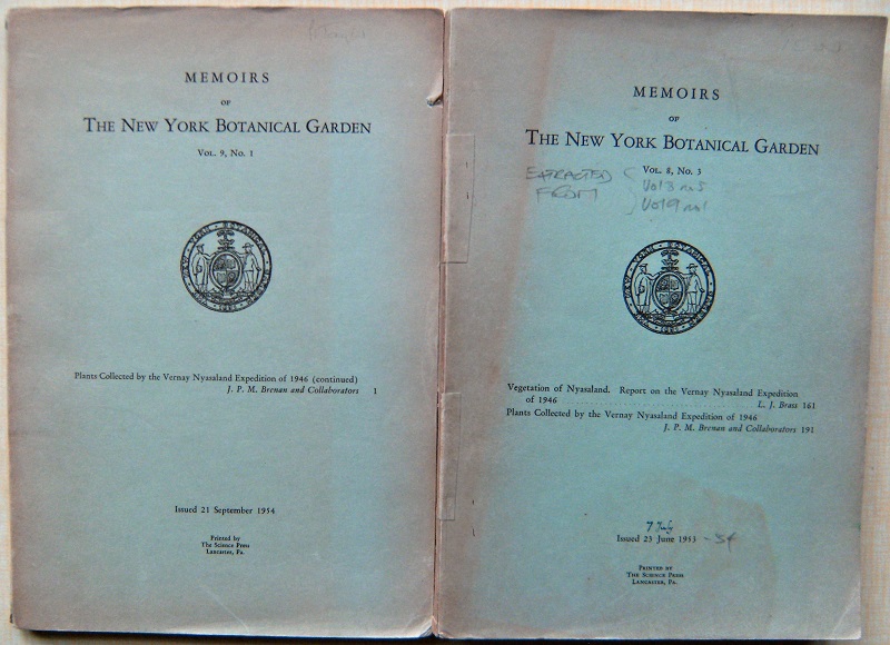 Image for Plants Collected by the Vernay Nyasaland Expedition of 1946