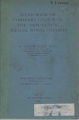 Image for Hand-Book of Conifers Grown in the Arboretum, Bagley Wood, Oxford