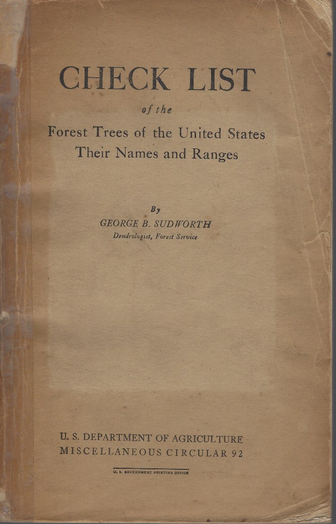 Image for Check List of the Forest Trees of the United States, Their Names and Ranges