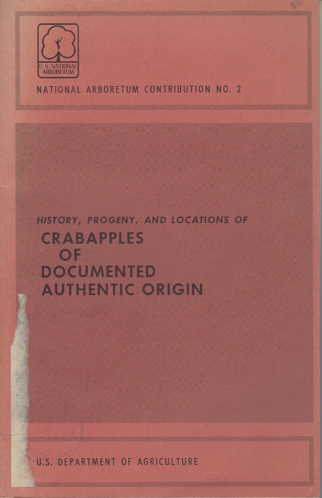Image for History, Progeny and Locations of Crabapples of Documented Origin