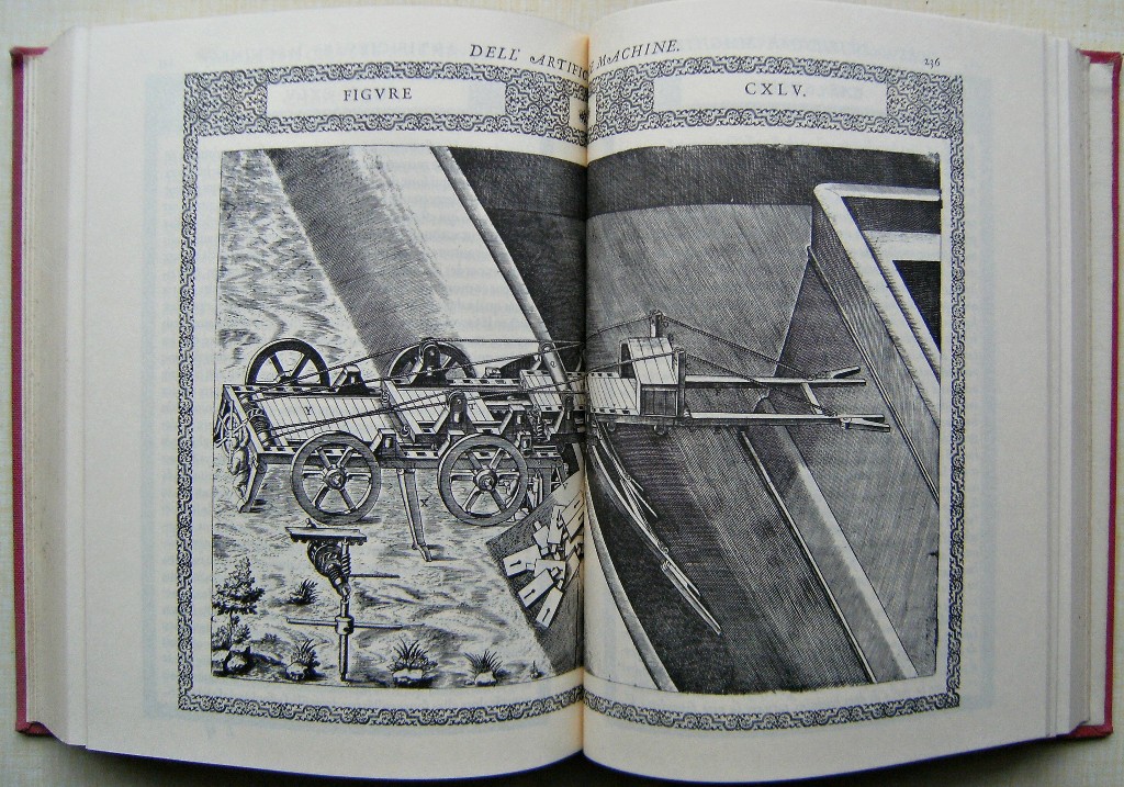 A Crane, illustration from Diverse Imaginary Machines by Agostino Ramelli,  published in Paris in 1588 (copper plate engraving)