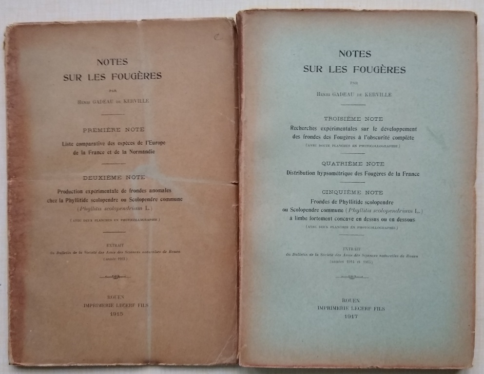Image for Notes sur les Fougeres, Notes 1 - 5