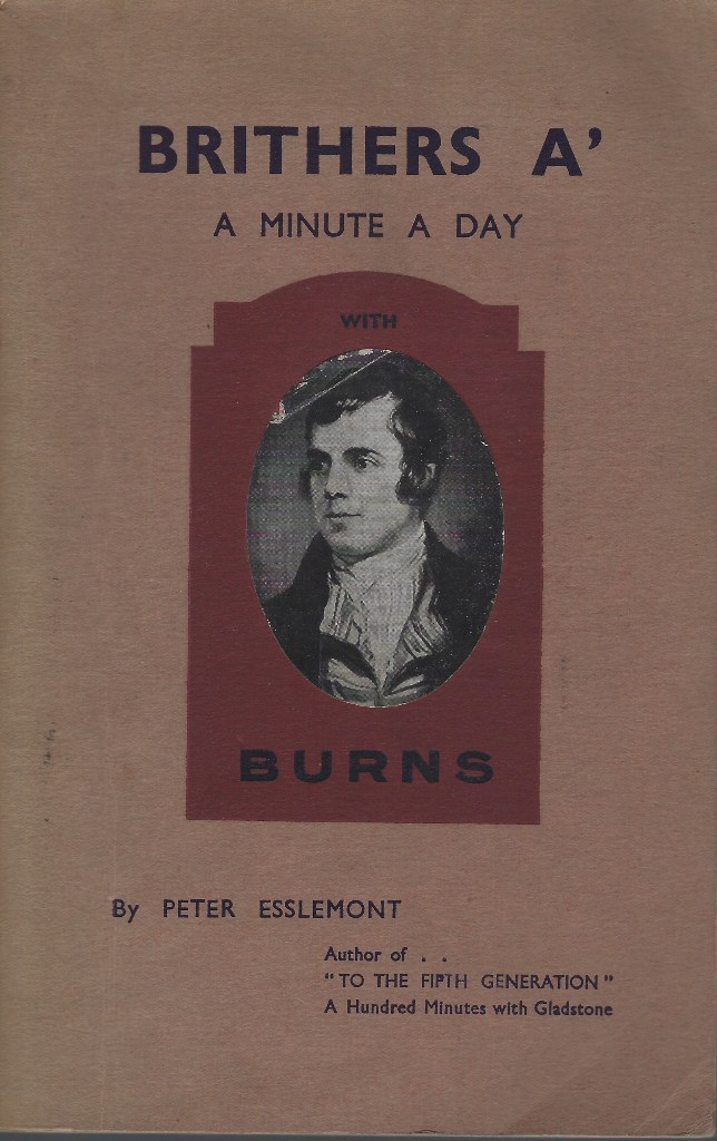 Image for Brithers A' - A Minute a Day With Burns : poet, lover and prophet of brotherhood