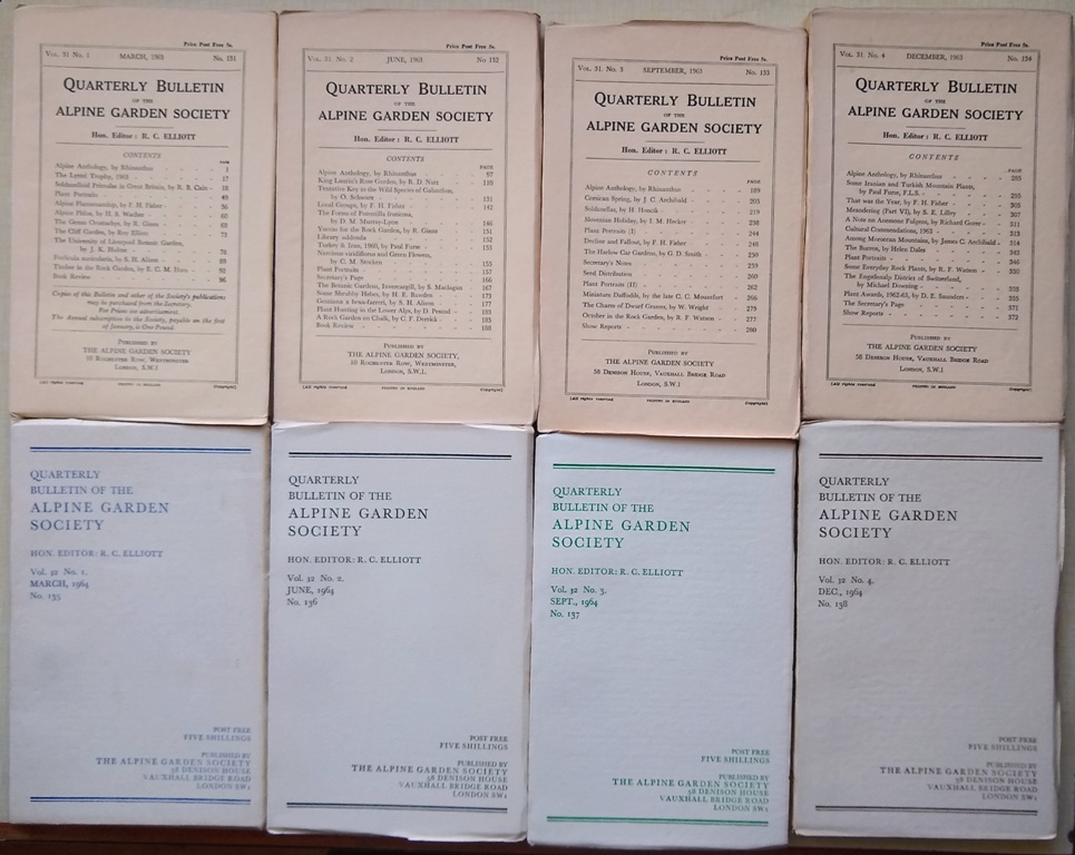 Image for Alpine Garden Society Bulletins Volumes 31 & 32 [numbers 131 - 138]