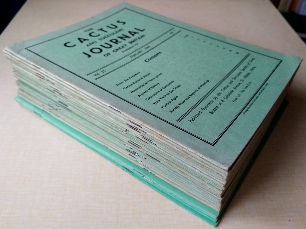 Image for The Cactus and Succulent Journal of Great Britain. Volumes 25 - 31 (lacking two parts) + Volume 36