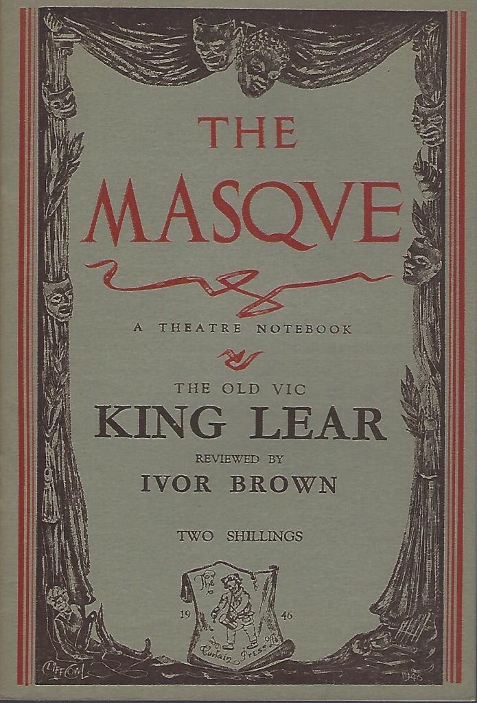 Image for The Old Vic King Lear reviewed. [The Masque, A Theatre Notebook Number 1]