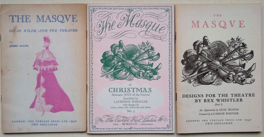 Image for The Masque Number 2 - Designs for the Theatre by Rex Whistler; The Masque Number Three - Oscar Wild and the Theatre; Number 5 - The Masque of Christmas