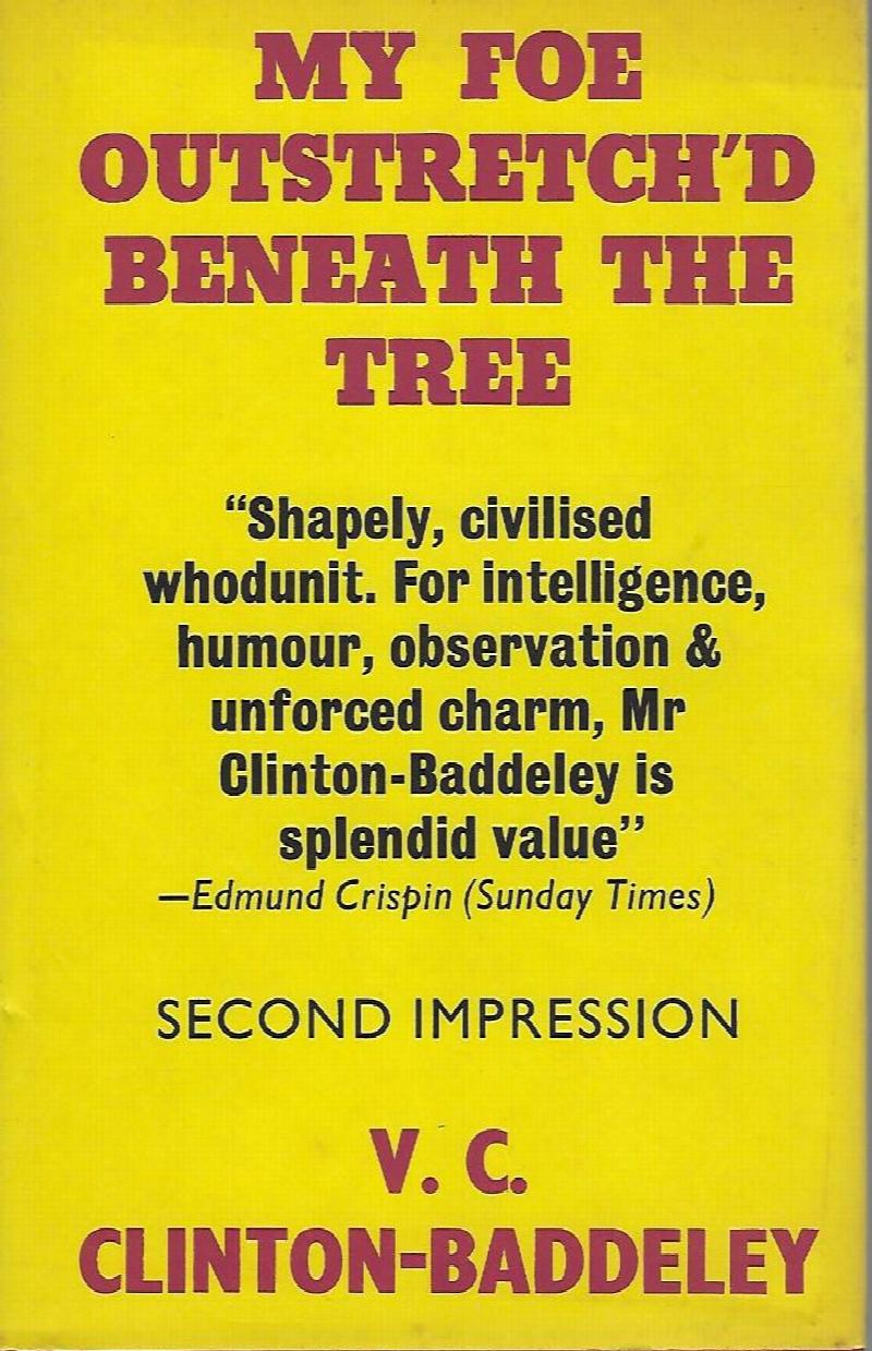 Image for My Foe Outstretch'd Beneath the Tree